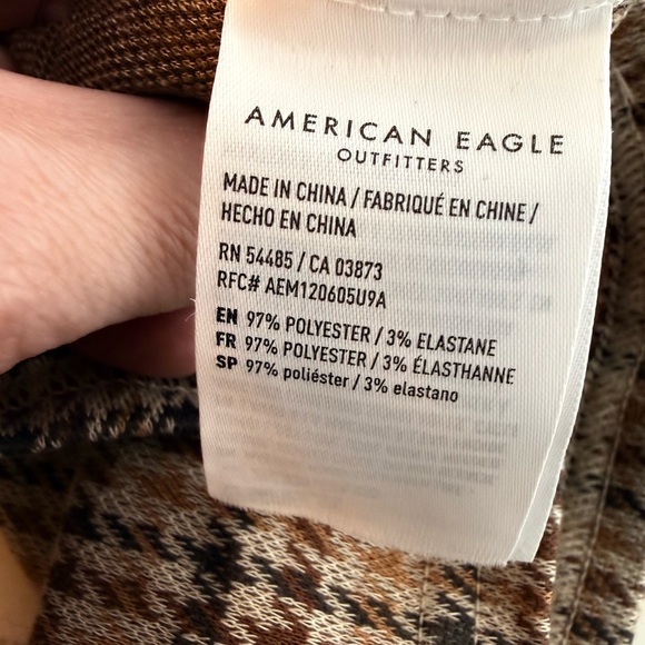 AE It Knit Pinafore Mini Dress Academia Houndstooth Skater size small - Picture 5 of 6